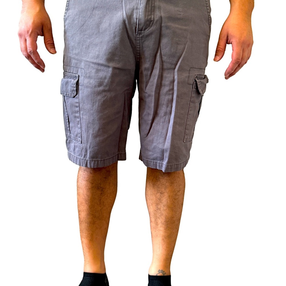 Copper Denim Gray Cargo Shorts – Stylish & Practical, Perfect for Outdoor Wear